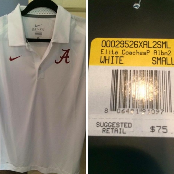 Nike Other - Men's Bama Small Dri-Fit Elite Coaches golf shirt